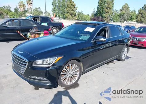 2017 Genesis G80 3.8 z USA, uszkodzony, nr VIN KMHGN4JE3HU173626